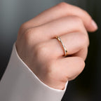 Aanschuifring Zilver Zirkonia 19 Steen Rosé