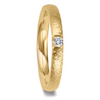 Partnerring 750/18K geel goud Diamant 0.09 ct, w-vsi