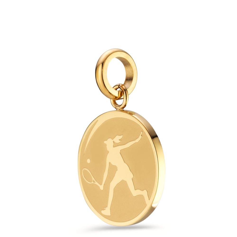 Hanger Roestvrijstaal Geel IP-gecoat Tennis Ø18 mm