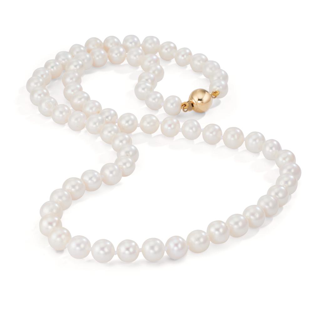 Collier 750/18K geel goud zoetwater Parel wit 6-7 mm 50 cm