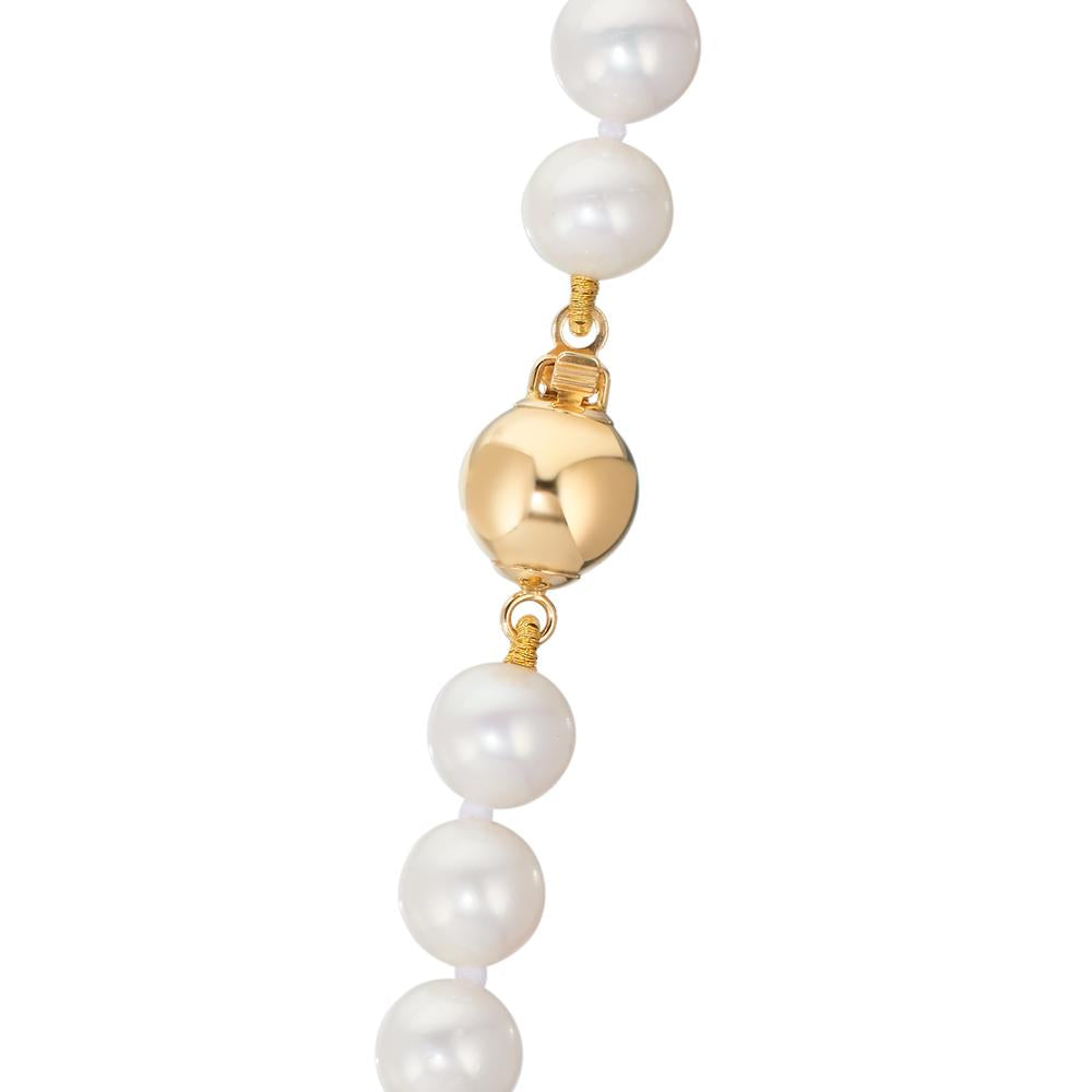 Collier 750/18K geel goud zoetwater Parel wit 6-7 mm 50 cm