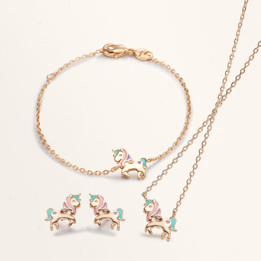 Armband Brons Gelakt Eenhoorn 13-15 cm