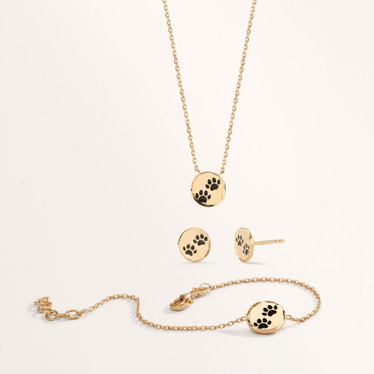 Collier Brons Gelakt Poot 35-37 cm