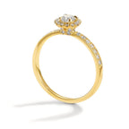 Memory ring 750/18K geel goud Diamant 0.50 ct, w-si Ø6.5 mm