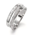 Ring 750/18K witgoud Diamant 0.11 ct, w-si