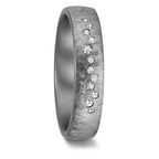 Partnerring 999 Tantaal Diamant 0.104 ct, 12 Steen, w-si