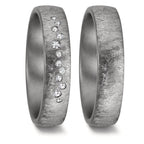 Partnerring 999 Tantaal Diamant 0.104 ct, 12 Steen, w-si