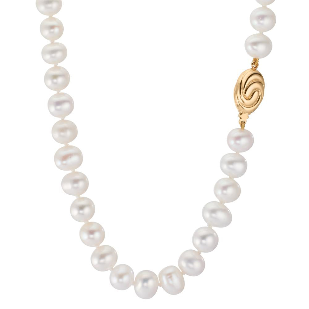Collier 750/18K geel goud zoetwater Parel 8.5-9 mm 45 cm