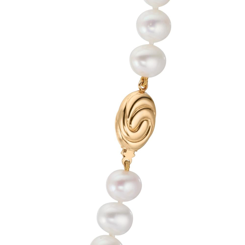 Collier 750/18K geel goud zoetwater Parel 8.5-9 mm 45 cm