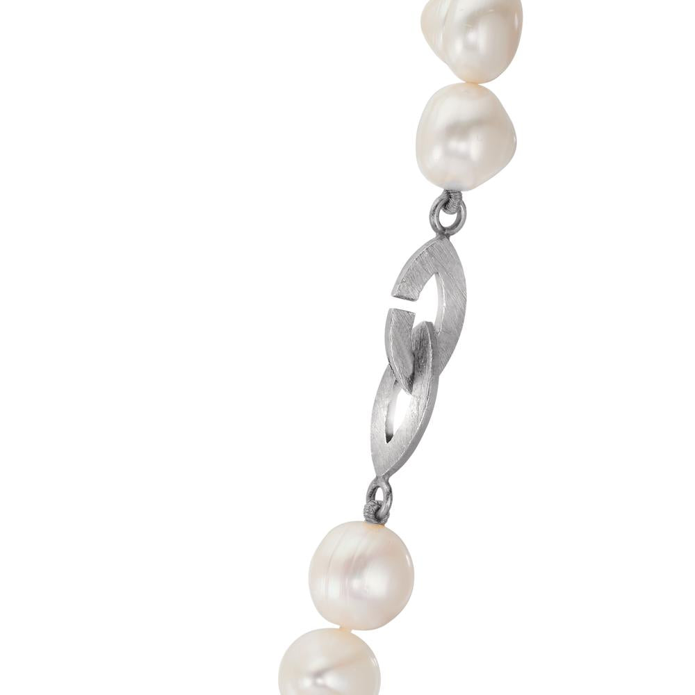 Collier Zilver zoetwater Parel, 10.5 mm 49 cm