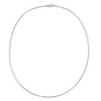 Collier Zilver Gerhodineerd 45 cm