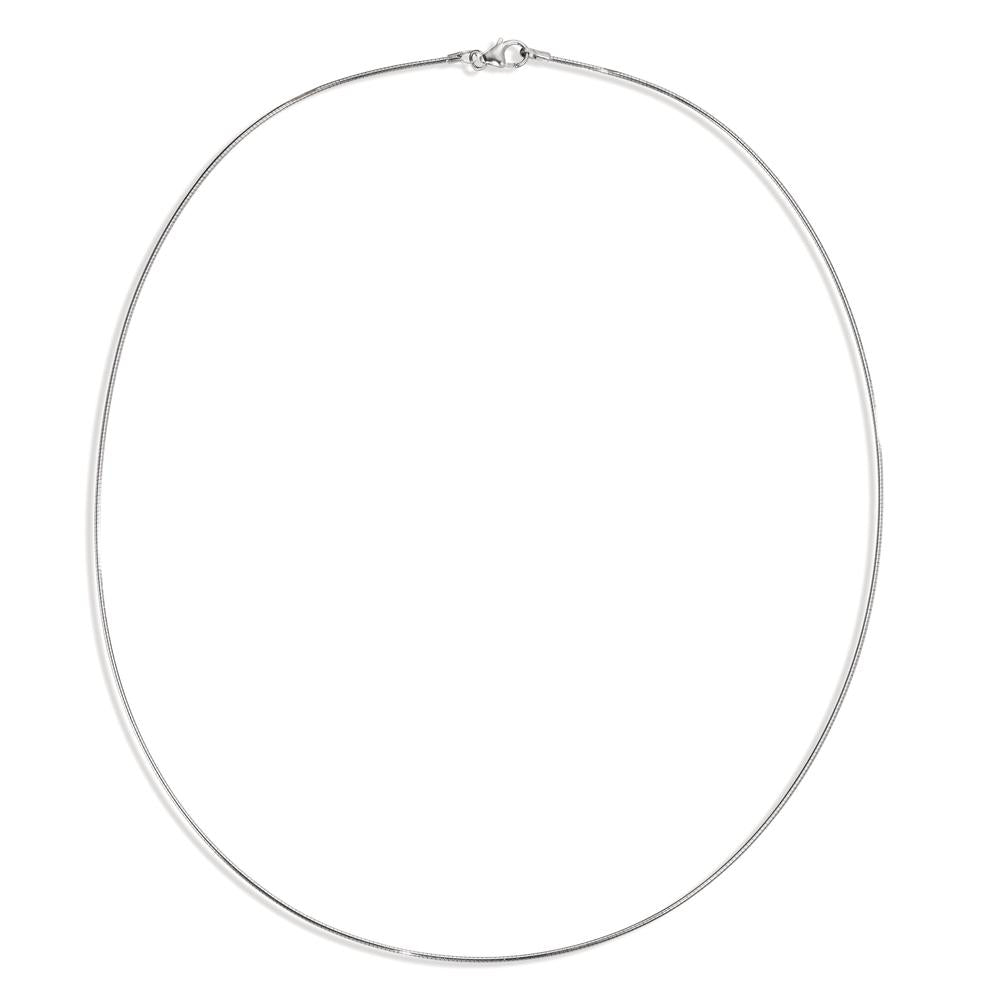 Collier Zilver Gerhodineerd 45 cm