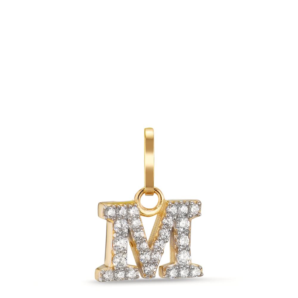 Hanger 375/9K geel goud Zirkonia