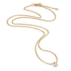 Collier 750/18K geel goud Diamant 0.15 ct, w-si 40-42 cm