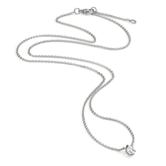 Collier 750/18K witgoud Diamant 0.15 ct, w-si 40-42 cm