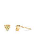 Oorknoppen 585/14K geel goud Peridoot 0.24 ct, 2 Steen Ø4.5 mm