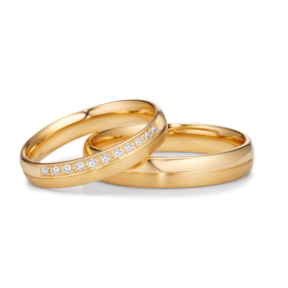 Partnerring 750/18K geel goud