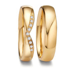Partnerring 750/18K geel goud