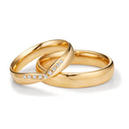 Partnerring 750/18K geel goud