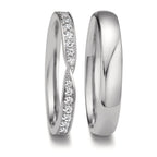 Partnerring 750/18K witgoud