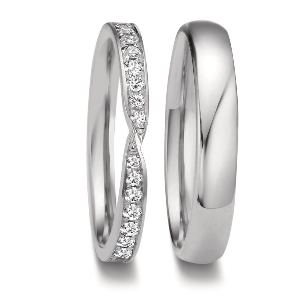 Partnerring 750/18K witgoud