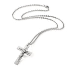 Collier Roestvrijstaal Kruis 50 cm