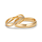 Partnerring 750/18K geel goud