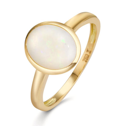 Ring 750/18K geel goud Opaal