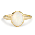 Ring 750/18K geel goud Opaal