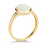 Ring 750/18K geel goud Opaal