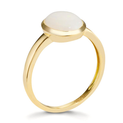 Ring 750/18K geel goud Opaal