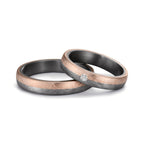 Partnerring 999 Tantaal, 585/14K roségoud
