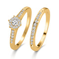 Ring Zilver Zirkonia Verguld