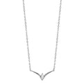 Collier Zilver Zirkonia Gerhodineerd 40-45 cm