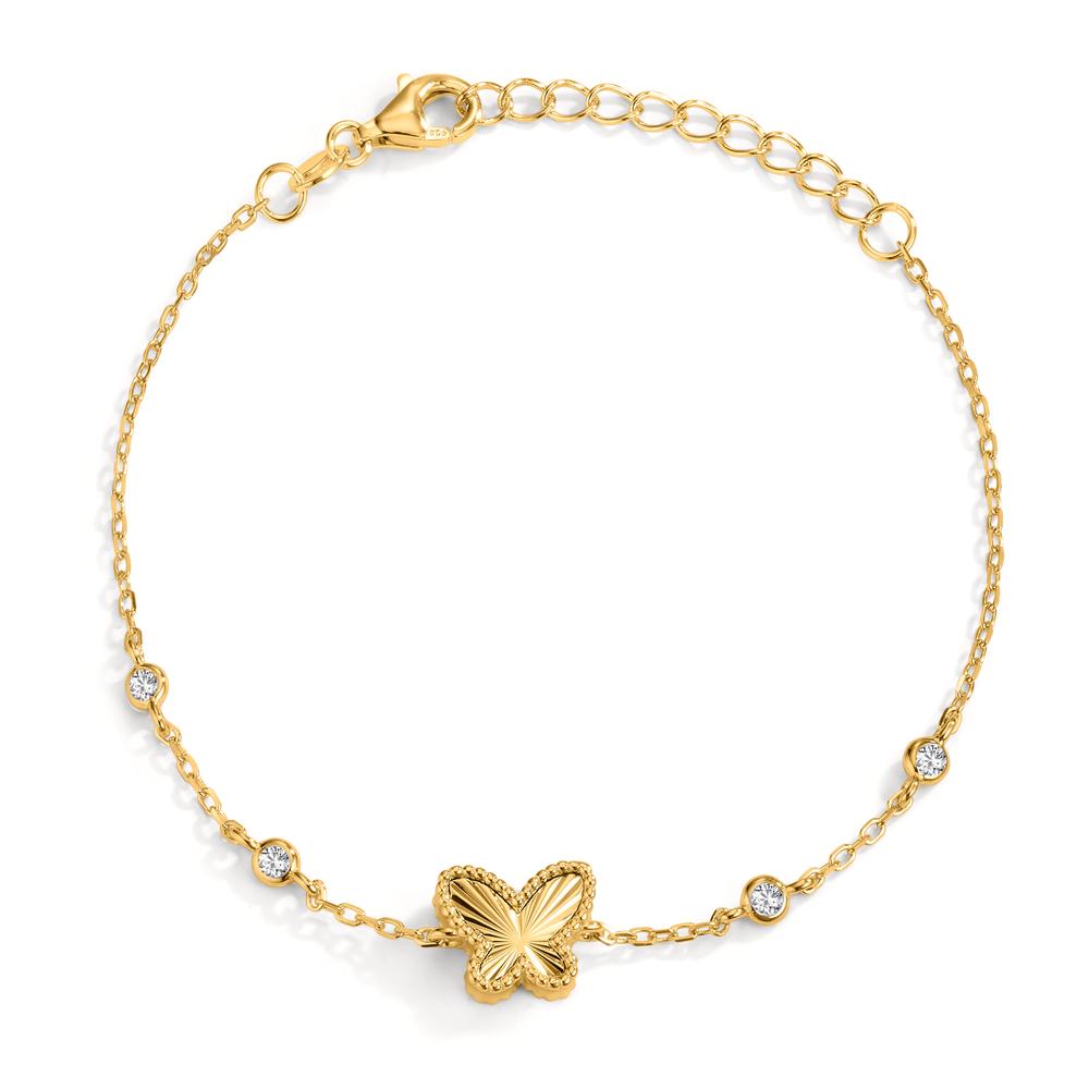 Armband Zilver Zirkonia Verguld Vlinder