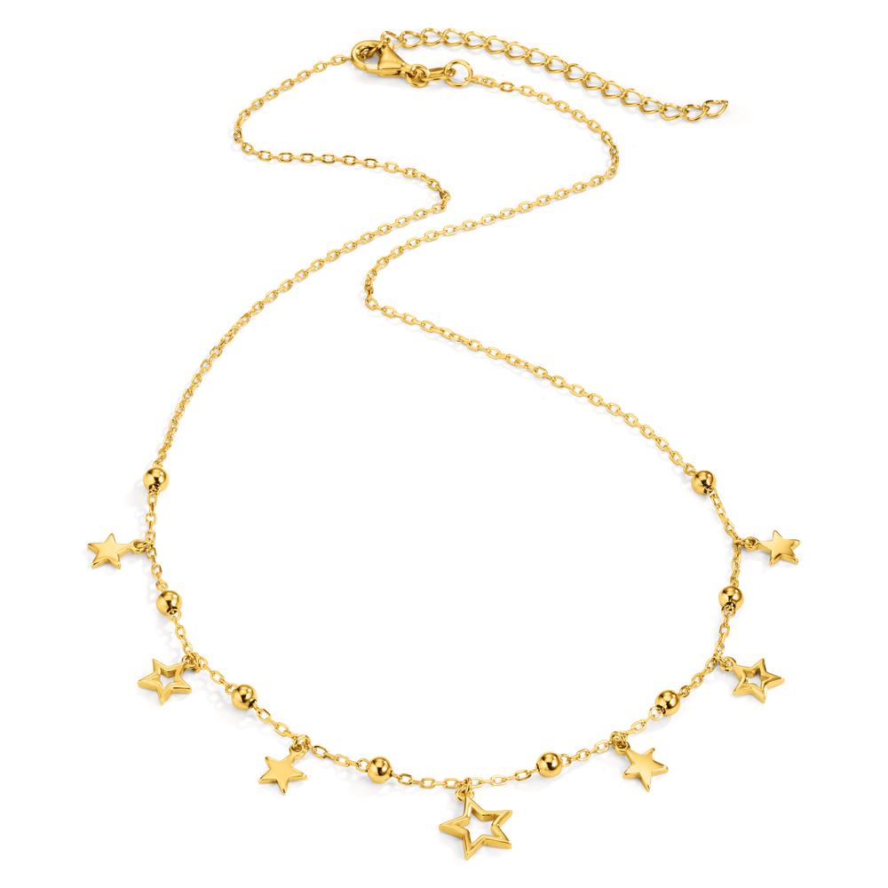 Collier Zilver Zirkonia Verguld Ster 40-45 cm