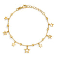 Armband Zilver Zirkonia Geel Verguld Ster