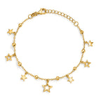 Armband Zilver Zirkonia Geel Verguld Ster