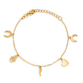 Armband Zilver Zirkonia Geel Verguld