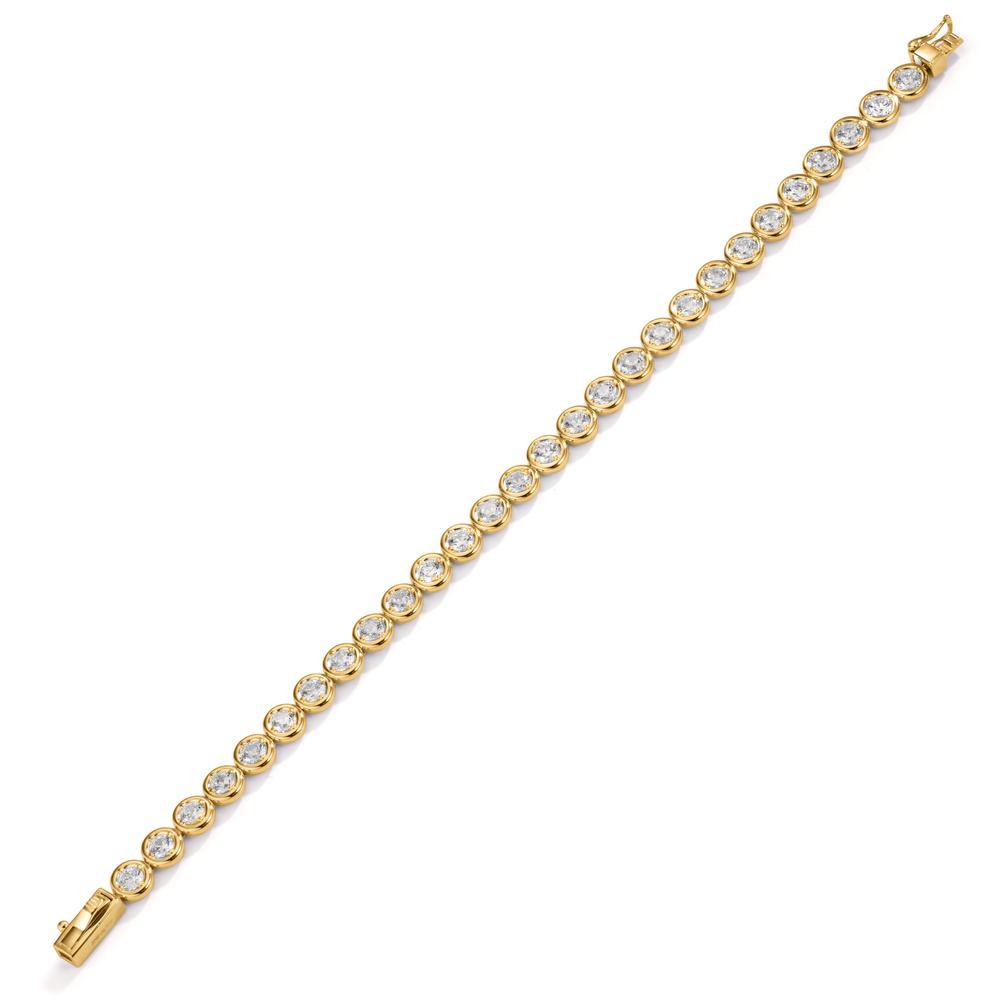 Armband Zilver Zirkonia 28 Steen Verguld