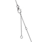 Collier 750/18K witgoud Topaas 1.31 ct, 12 Steen, Londen blauw Topaas 0.41 ct, 3 Steen, Kwarts 0.06 ct, 2 Steen, Rozenkwarts 0.19 ct, 4 Steen 40-45 cm