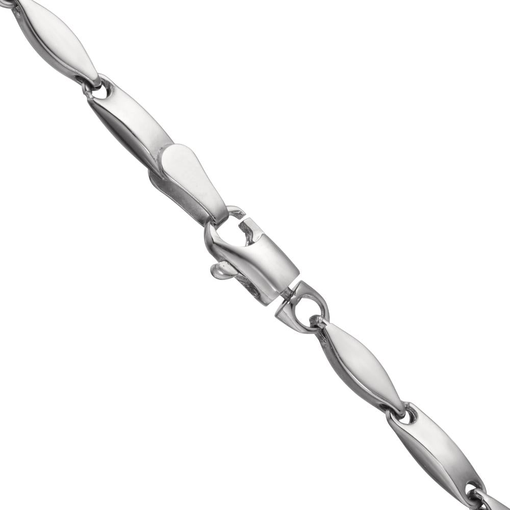 Collier 750/18K witgoud 45 cm