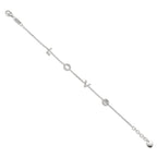 Armband Zilver Zirkonia Gerhodineerd 16-18 cm
