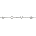 Armband Zilver Zirkonia Gerhodineerd 16-18 cm