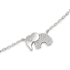 Armband Zilver Zirkonia Gerhodineerd Olifant