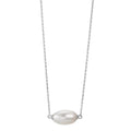 Collier Zilver Gerhodineerd zoetwater Parel 40-43 cm