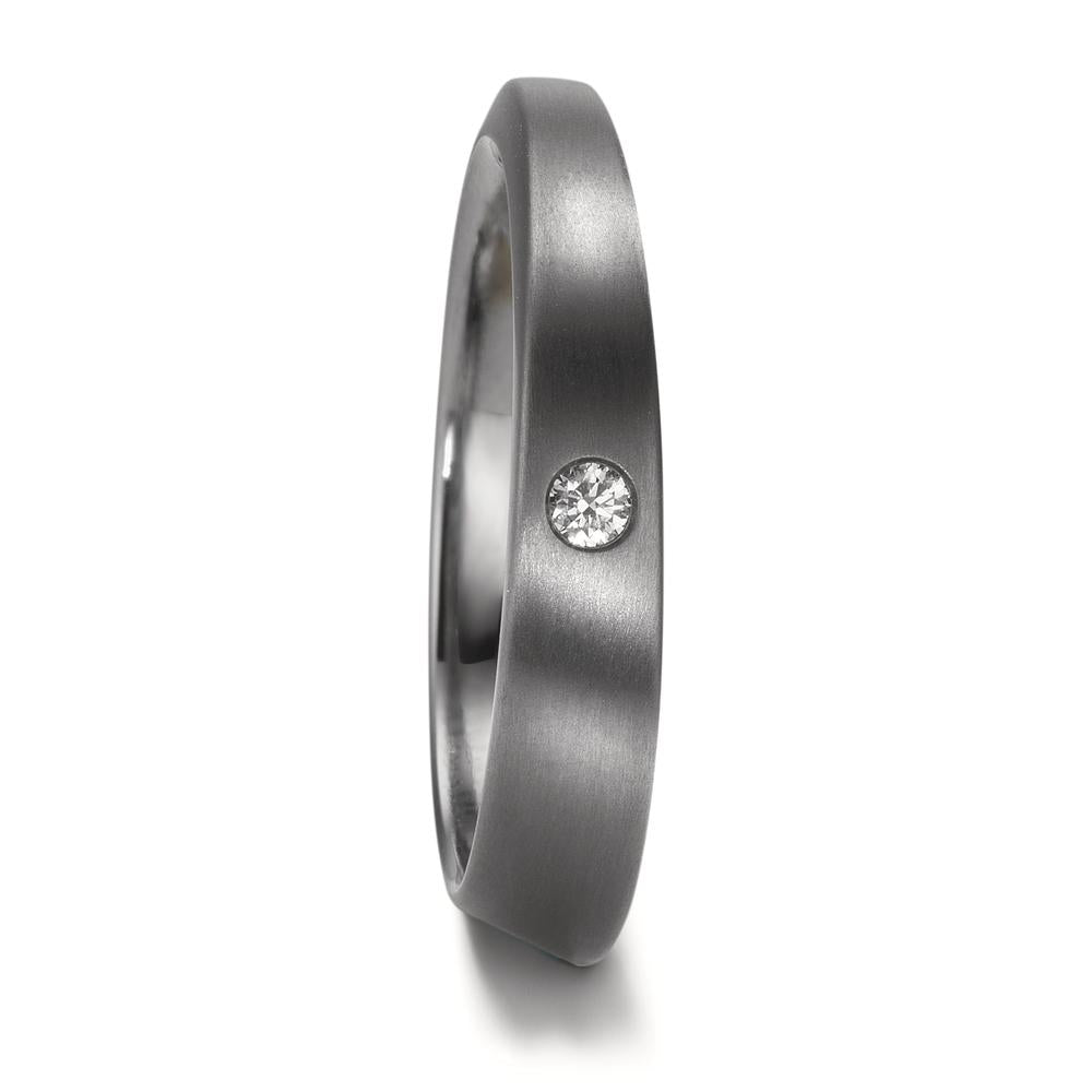 Partnerring 999 Tantaal Diamant 0.03 ct, w-si