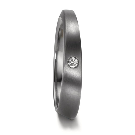 Partnerring 999 Tantaal Diamant 0.03 ct, w-si