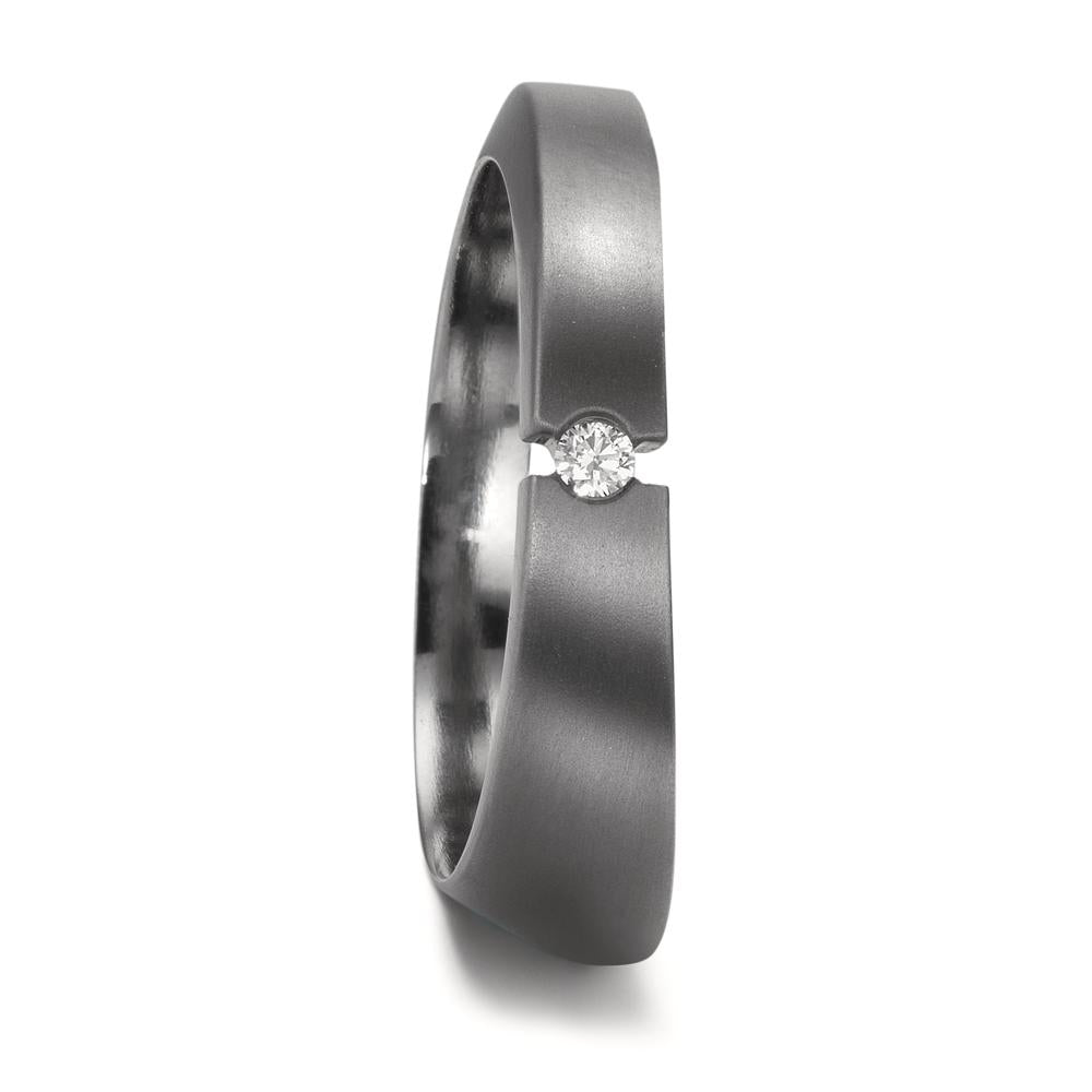 Partnerring 999 Tantaal Diamant 0.03 ct, w-si