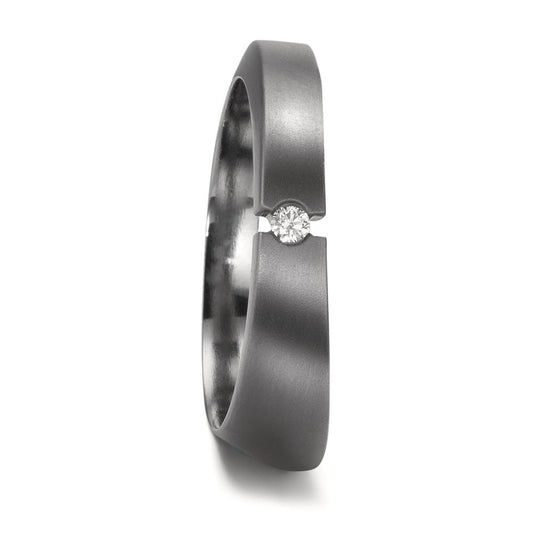Partnerring 999 Tantaal Diamant 0.03 ct, w-si